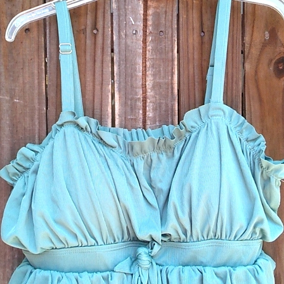 Ruffled Onepiece Swimsuit - Picture 3 of 10